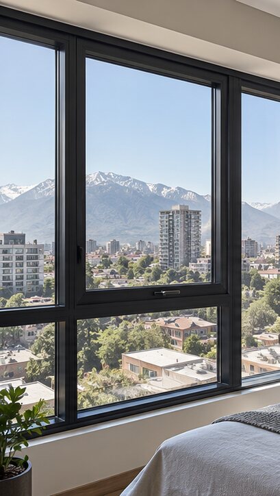 Ventanas de aluminio y termopaneles instalados en Santiago